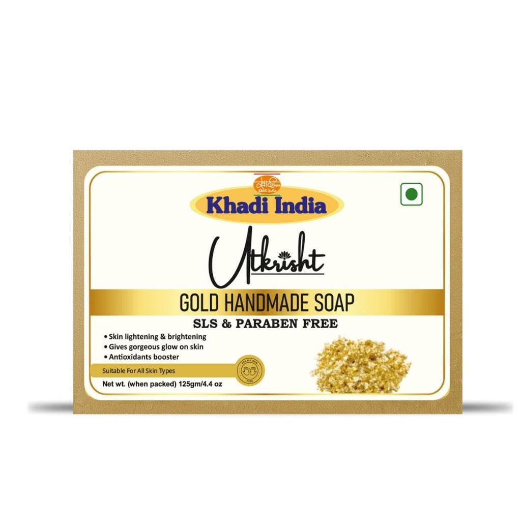 Handmade Gold Soap – Skin Brightening & Radiance-Boosting Luxury Bar