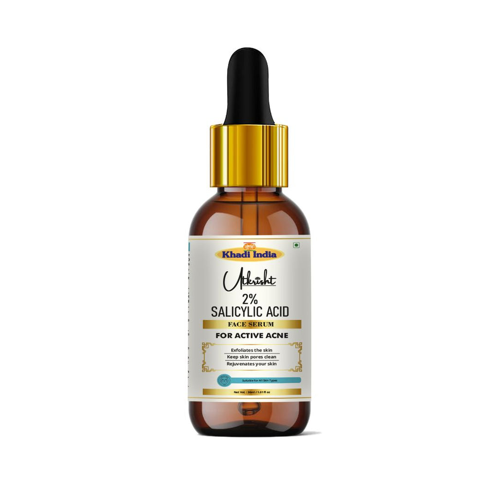 Utkrisht Khadi 2% Salicylic Acid Face Serum – Anti-Acne, Pore Cleansing & Oil Control – 30ml