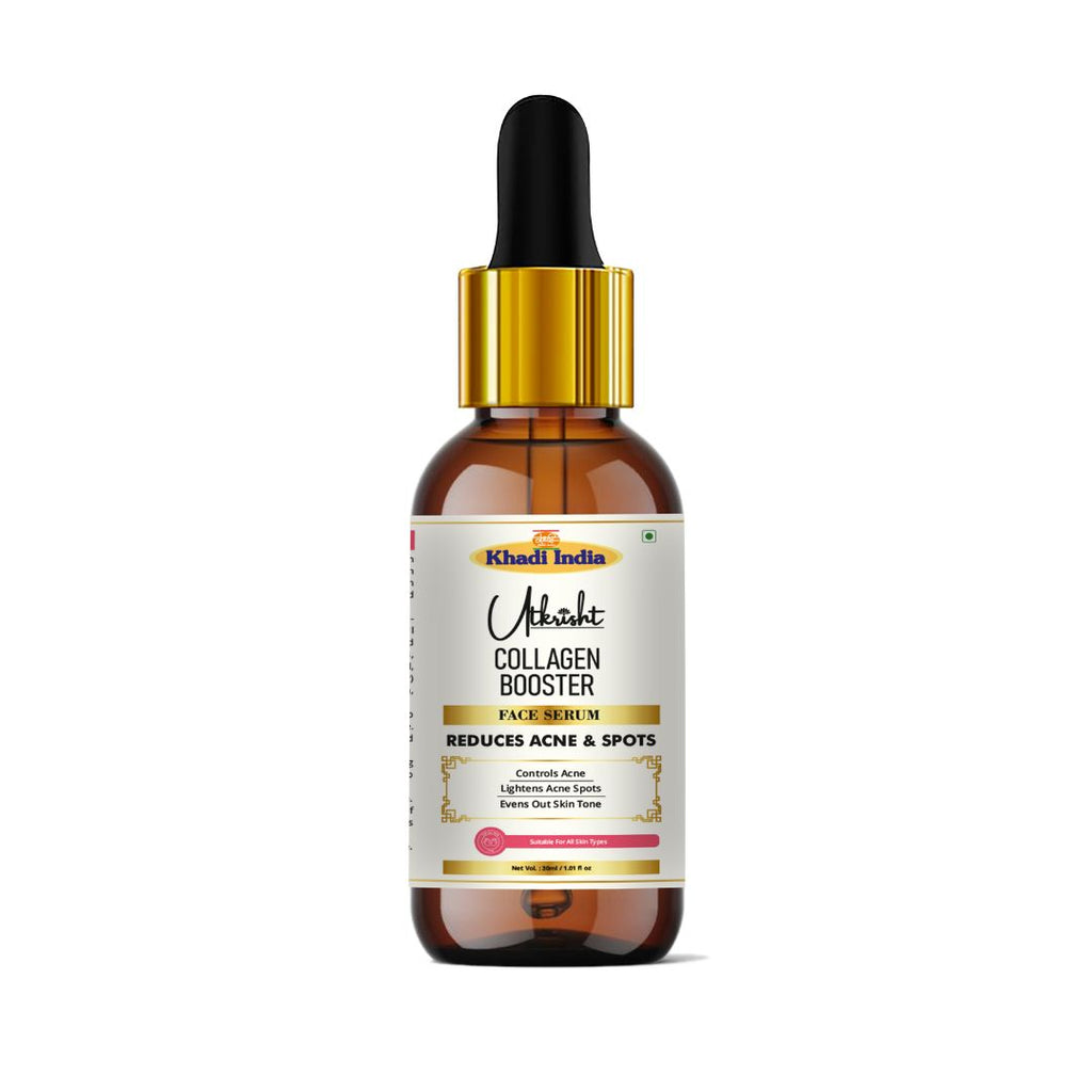 Utkrisht Khadi Collagen Booster Face Serum – Anti-Aging & Firming Formula for Youthful Skin (30ml)