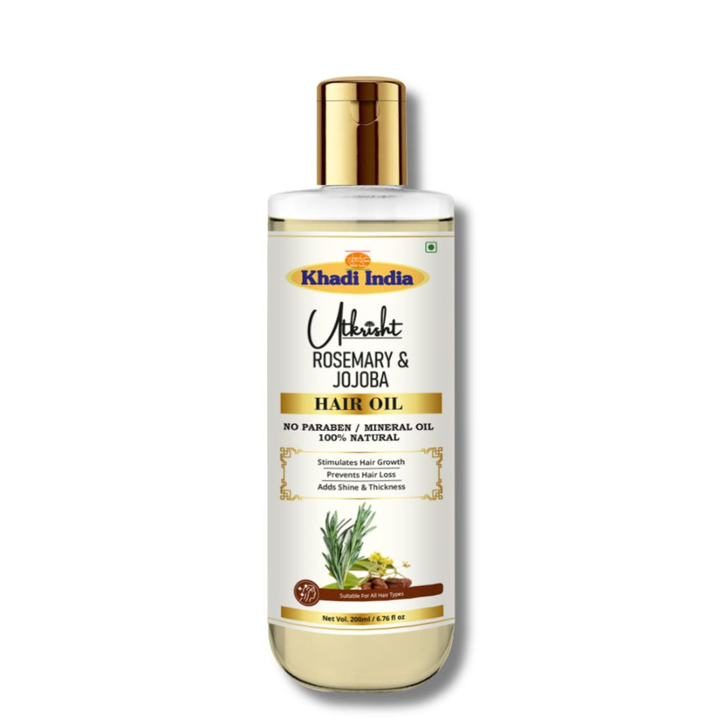 Utkrisht Khadi Rosemary & Jojoba Hair Oil – Hair Growth, Scalp Balance & Nourishment – 200ml
