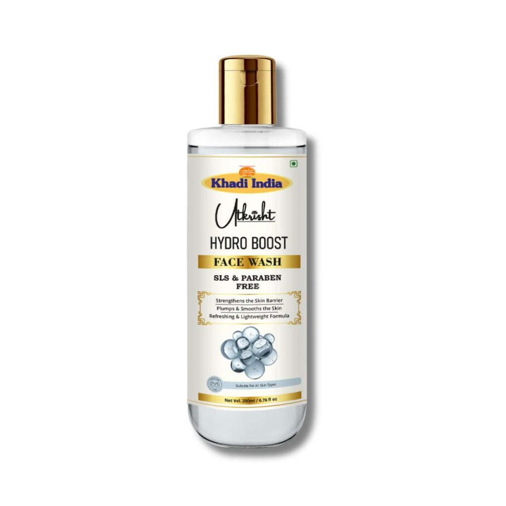 Utkrisht Khadi Hydro Boost Face Wash – Deep Hydration & Refreshing Cleanser for All Skin Types- 200ml