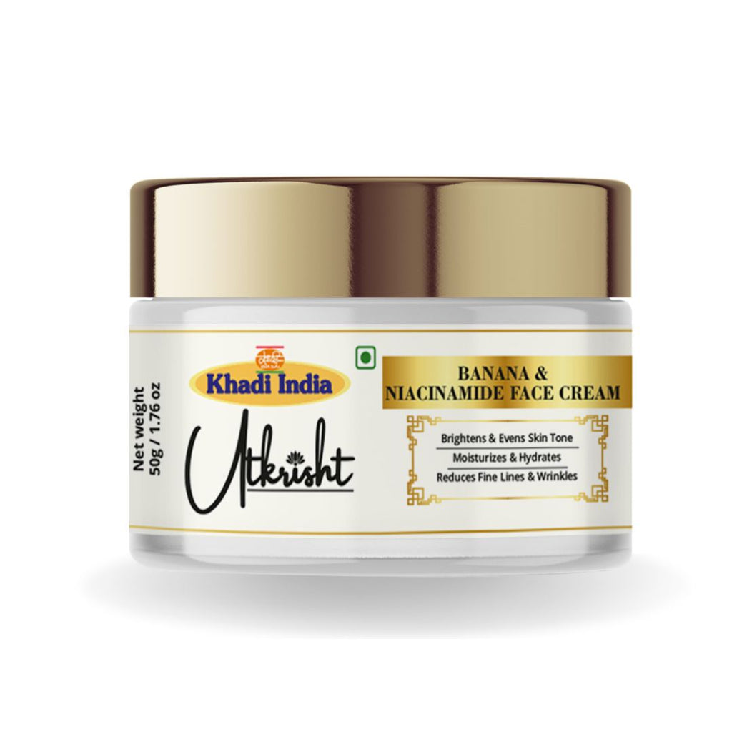 Utkrisht Khadi Banana & Niacinamide Face Serum – Brightening & Hydrating Formula (50gm)