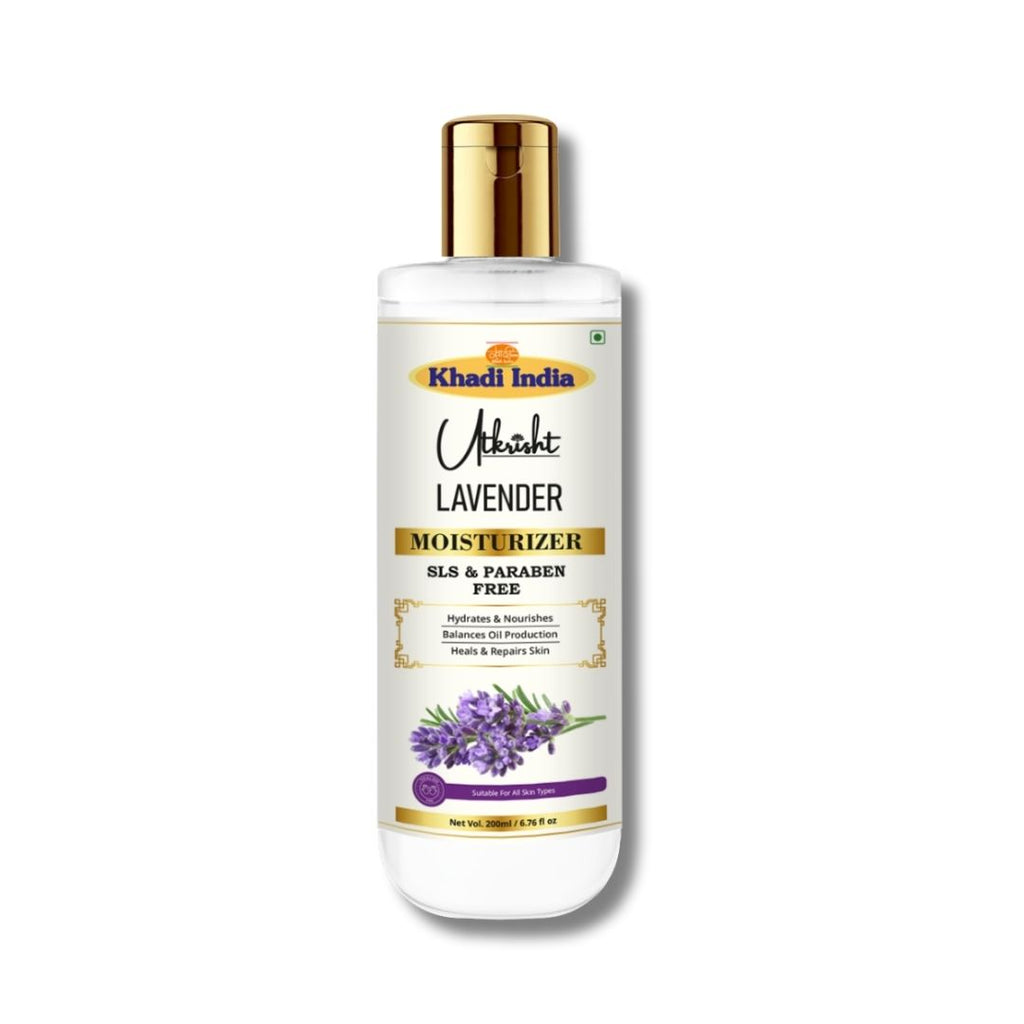 Utkrisht Khadi Lavender Moisturizer – Soothing & Hydrating Cream for Calm, Radiant Skin-200ml