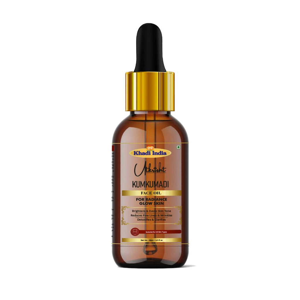 Utkrisht Khadi Kumkumadi Face Glow Serum – Ayurvedic Brightening & Radiance Booster (30ml)