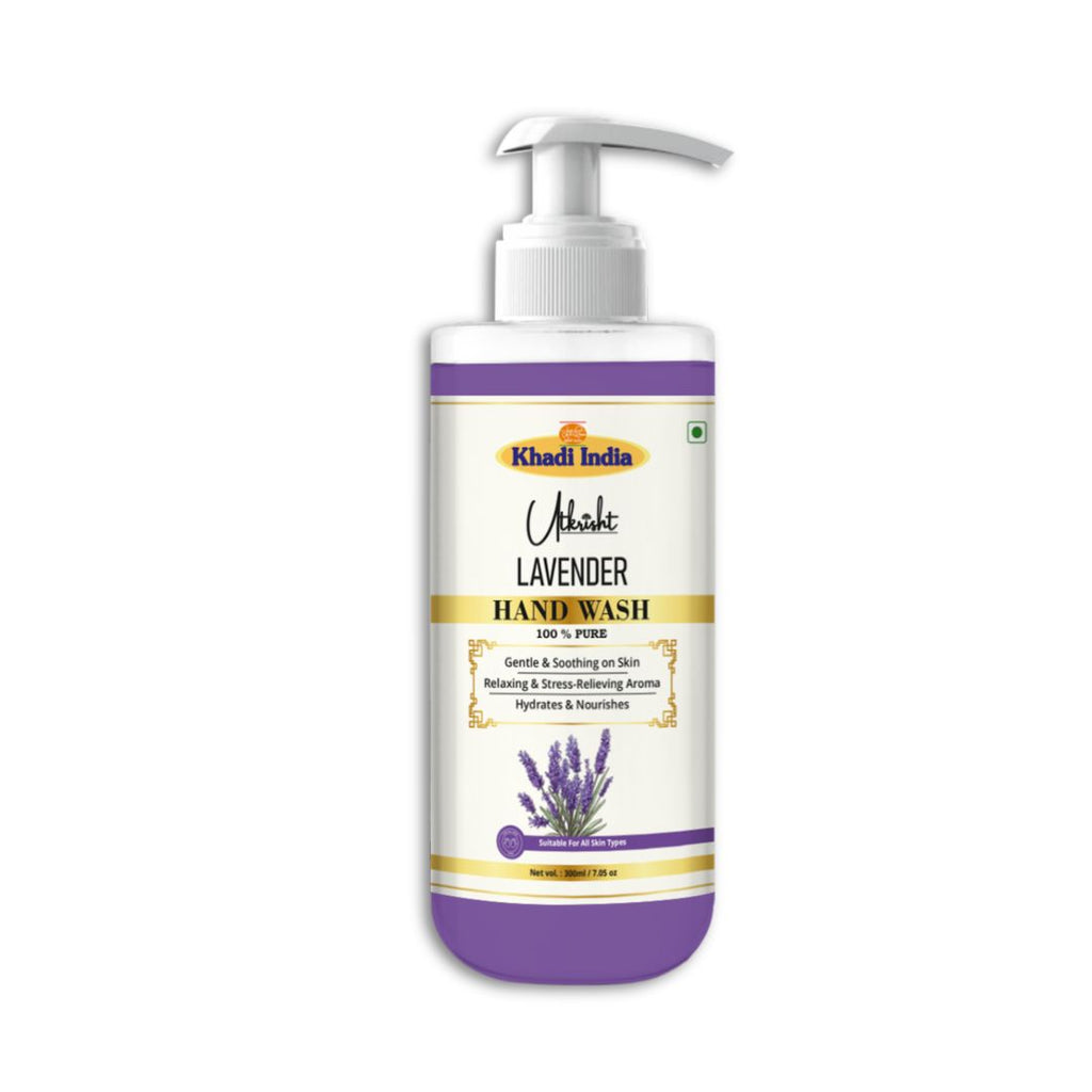 tkrisht Khadi Lavender Handwash – Gentle & Soothing Liquid Cleanser with Natural Fragrance-300ml