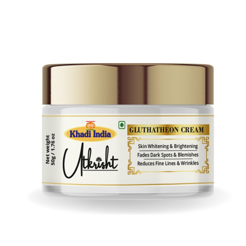 Utkrisht Khadi Glutathione Cream – Skin Whitening & Brightening Moisturizer (50gm)