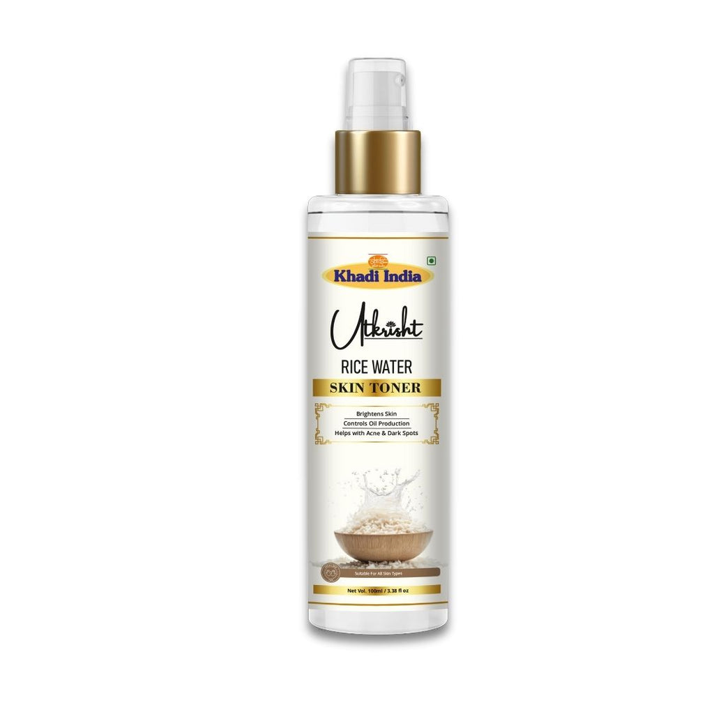 Utkrisht Khadi Rice Water Skin Toner – Brightening & Hydrating Toner for Glowing, Poreless Skin-100ml