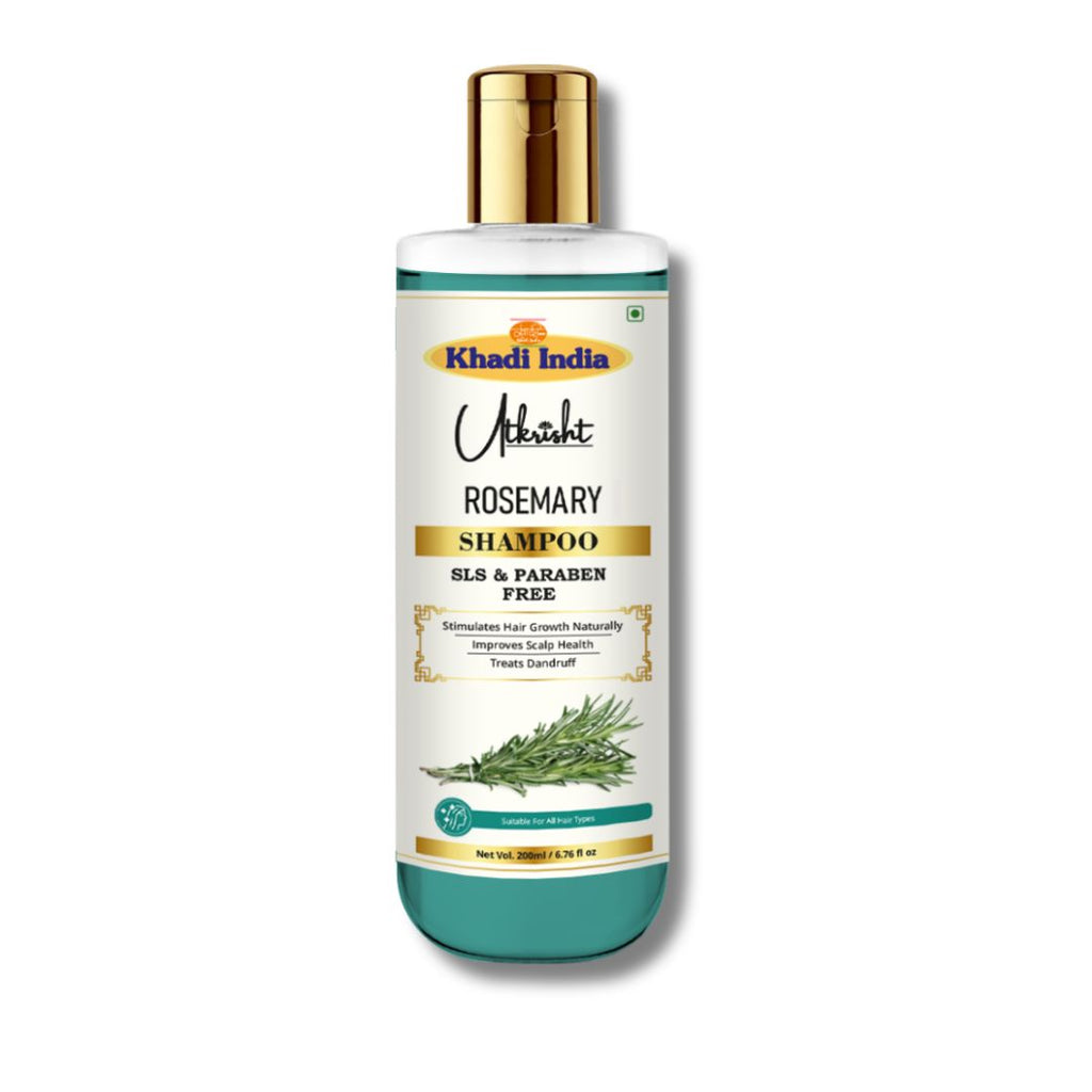 Utkrisht Khadi Rosemary Hair Shampoo – Herbal Hair Strengthener for Growth, Scalp Health & Dandruff Control- 200ml
