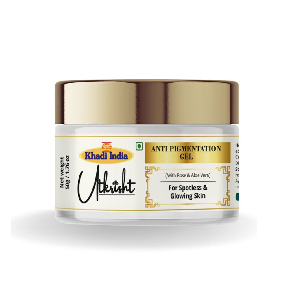 tkrisht Khadi Anti-Pigmentation Gel with Rose & Aloe Vera – Brightening & Skin Tone Correcting Gel - 50gm