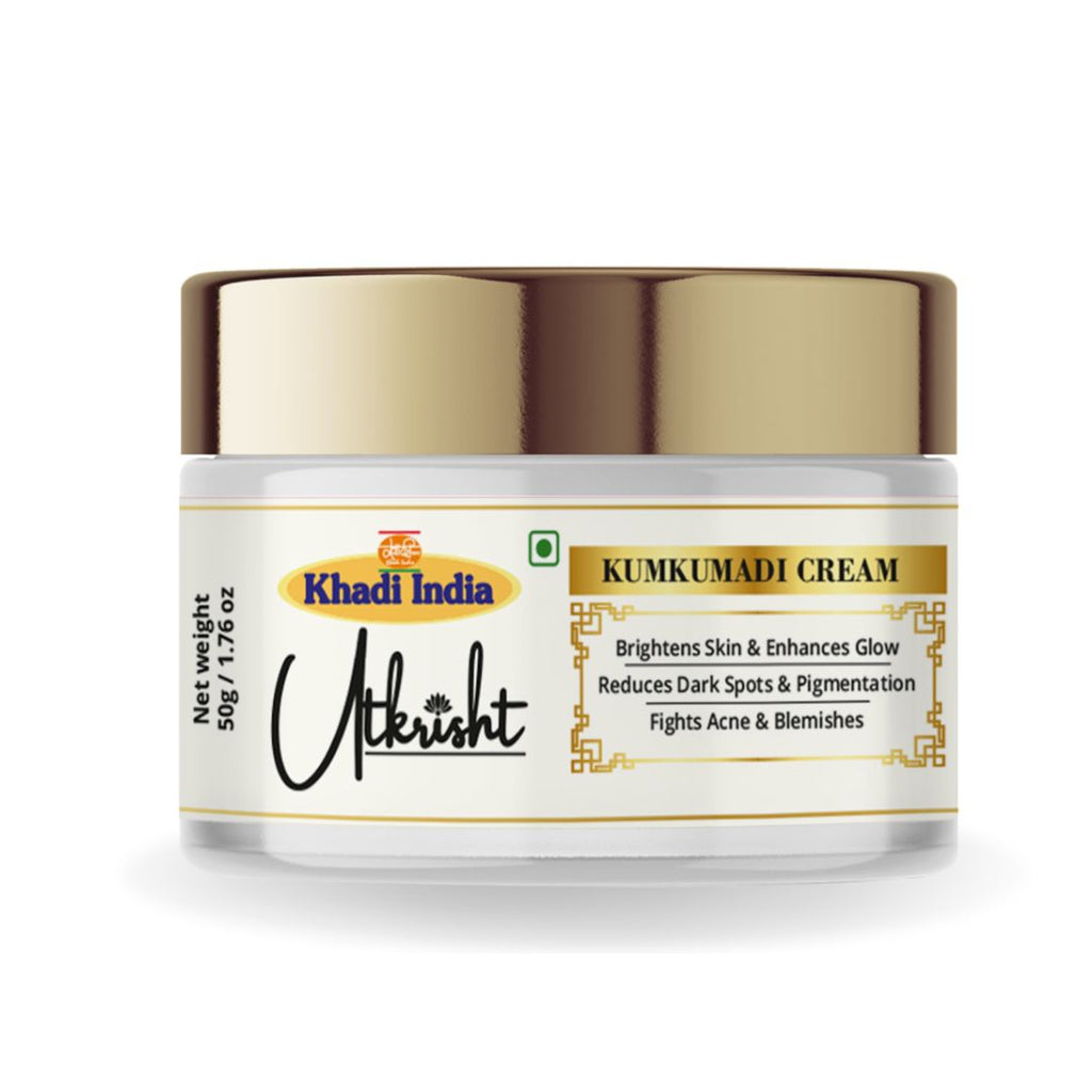 Utkrisht Khadi Kumkumadi Face Cream – Radiance & Glow Enhancing Moisturizer (50gm)