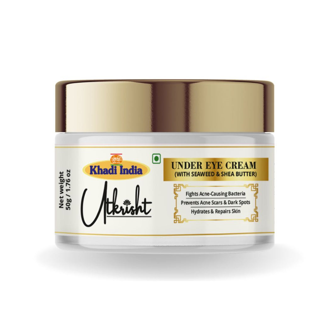 Utkrisht Khadi Under Eye Cream – Dark Circle & Puffiness Reduction Formula (50gm)