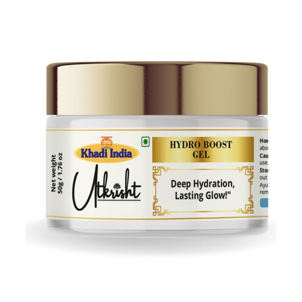 Utkrisht Khadi Hydro Boost Face Gel – Deep Hydration & Refreshing Gel for All Skin Types - 50gm