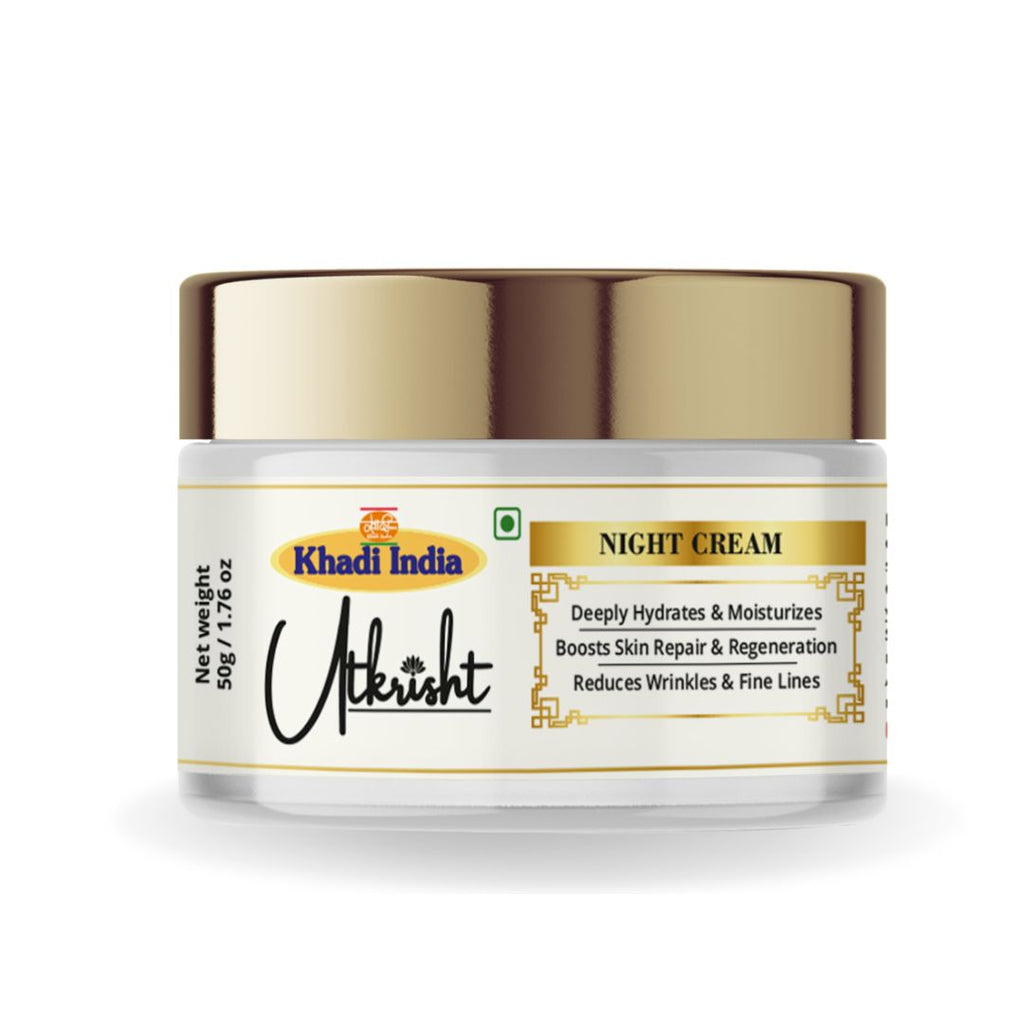 Utkrisht Khadi Night Cream – Deep Nourishing & Skin Repair Moisturizer (50gm)