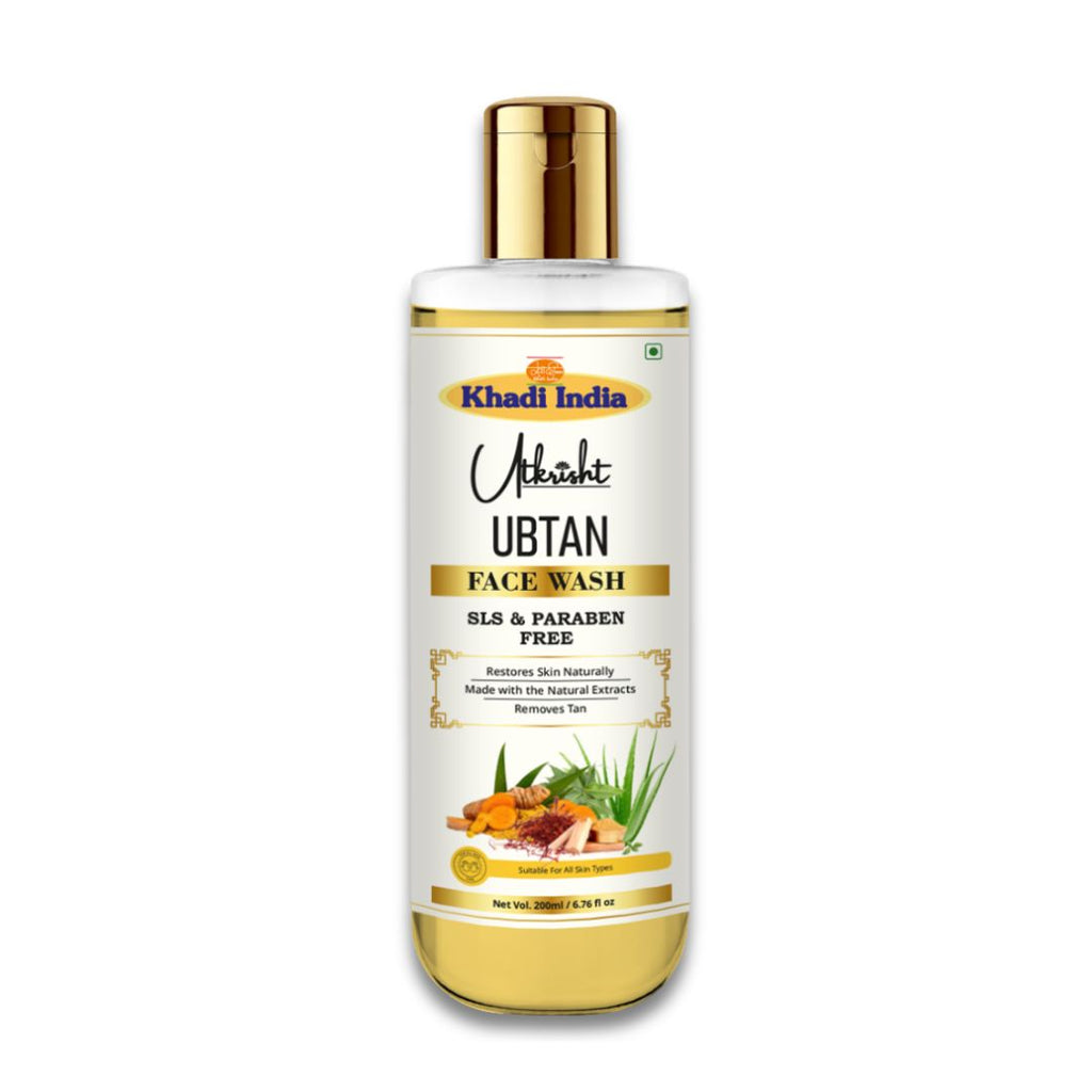 Utkrisht Khadi Ubtan Face Wash – Traditional Herbal Cleanser for Radiant & Glowing Skin- 200ml