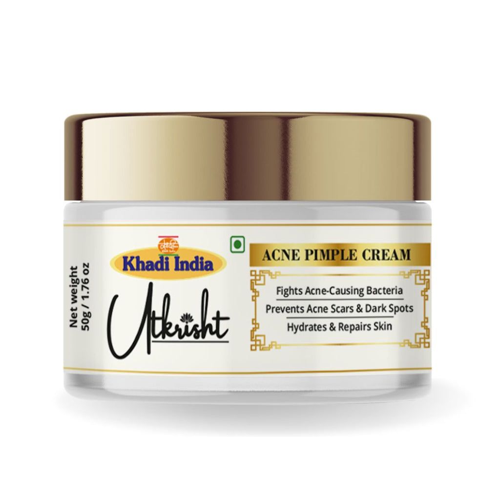 Utkrisht Khadi Acne & Pimple Cream – Fast-Acting Anti-Blemish Solution (50gm)