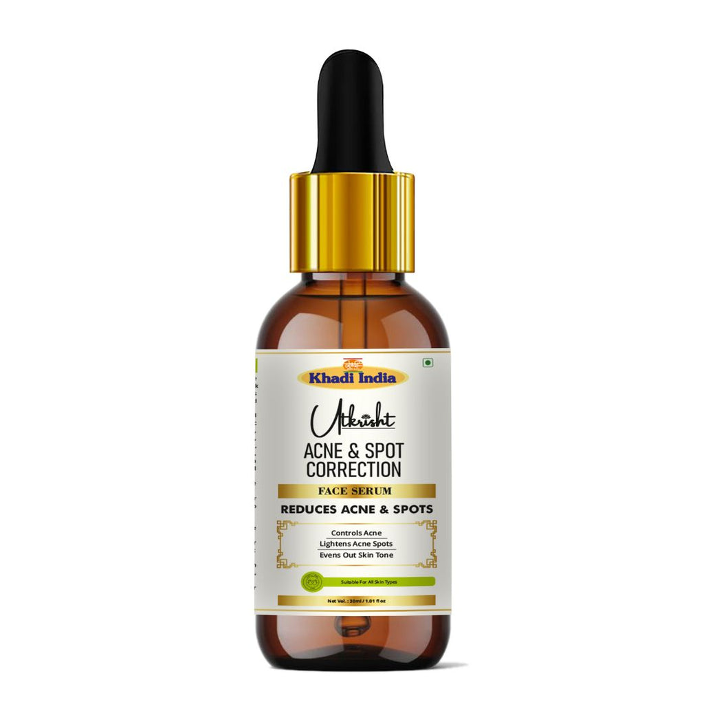 Utkrisht Khadi Acne & Spot Correction Serum – Fast-Acting Formula for Clear, Even Skin (30ml)