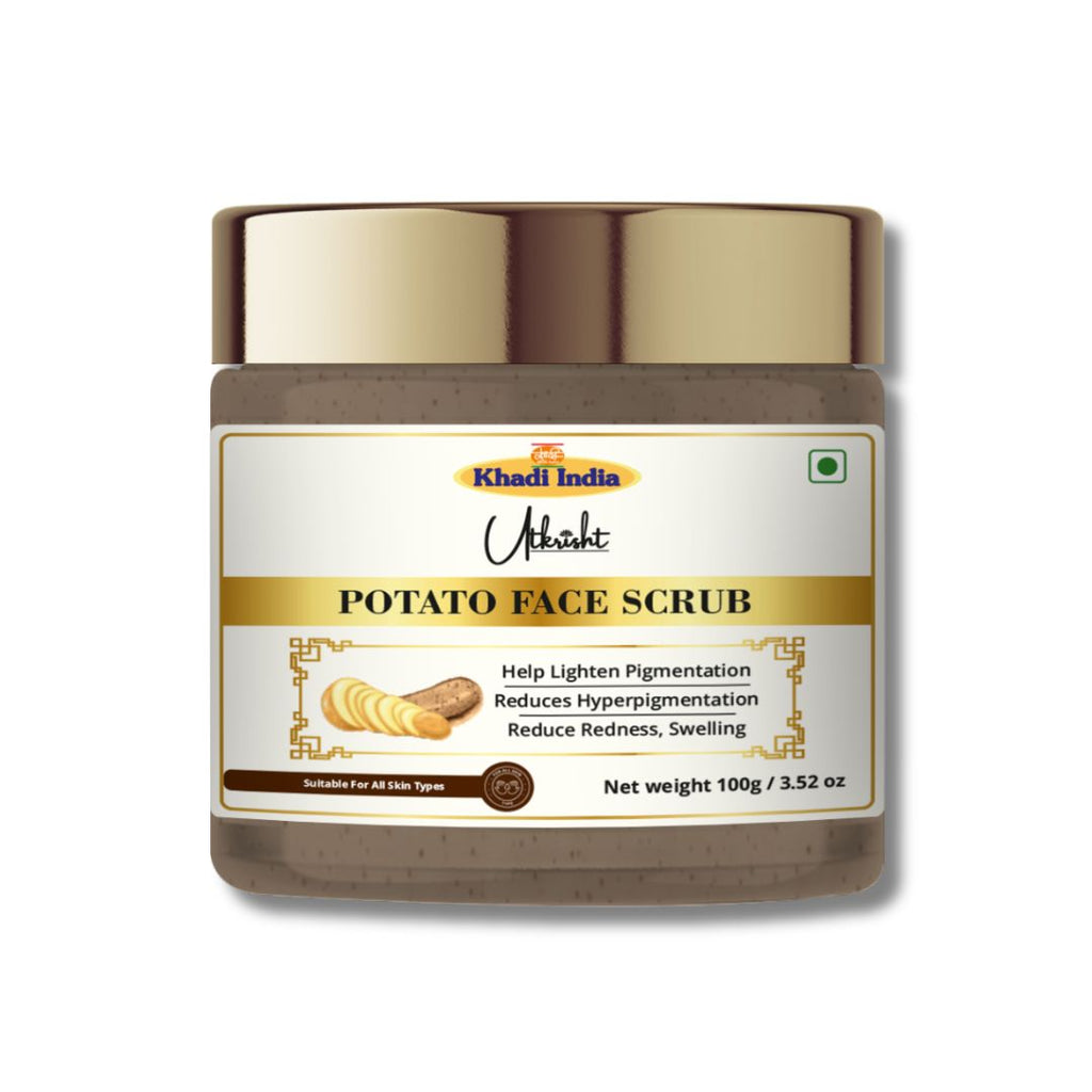 Utkrisht Khadi Potato Face Scrub 100 gm – Gentle Exfoliator for Bright & Smooth Skin