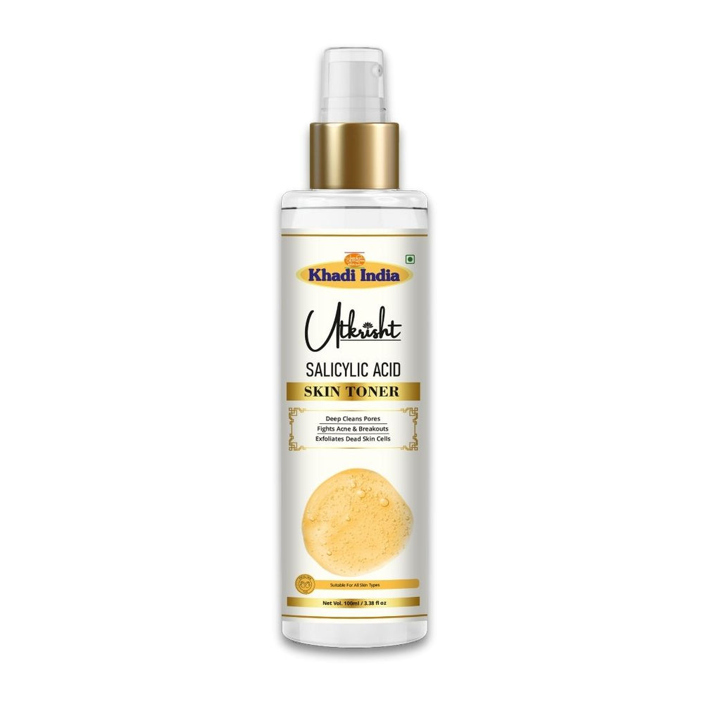 Utkrisht Khadi Salicylic Acid Face Toner – Pore-Minimizing & Acne Control Toner for Oily & Acne-Prone Skin-100ml