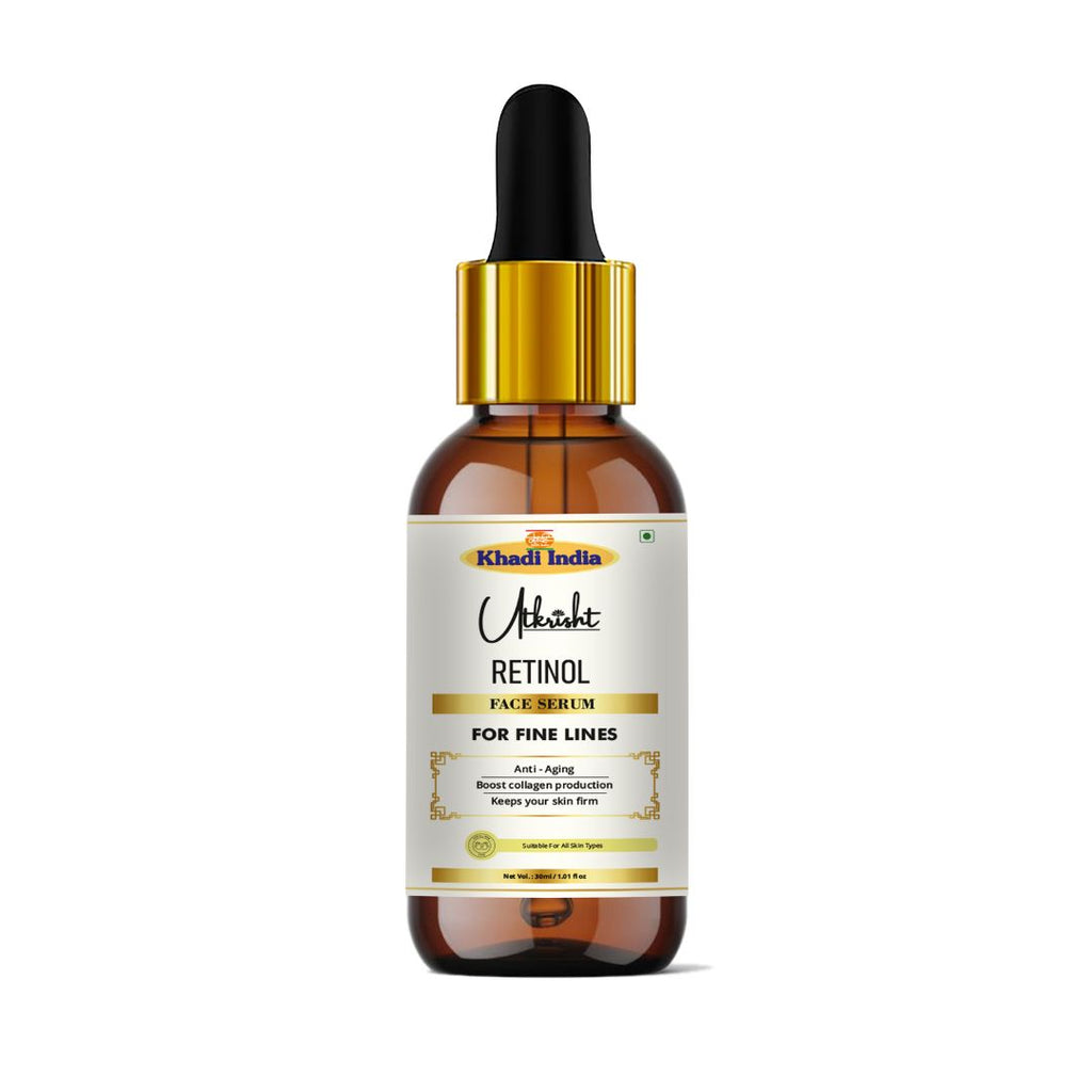 Utkrisht Khadi Retinol Face Serum – Anti-Aging & Skin Renewal Formula (30ml)