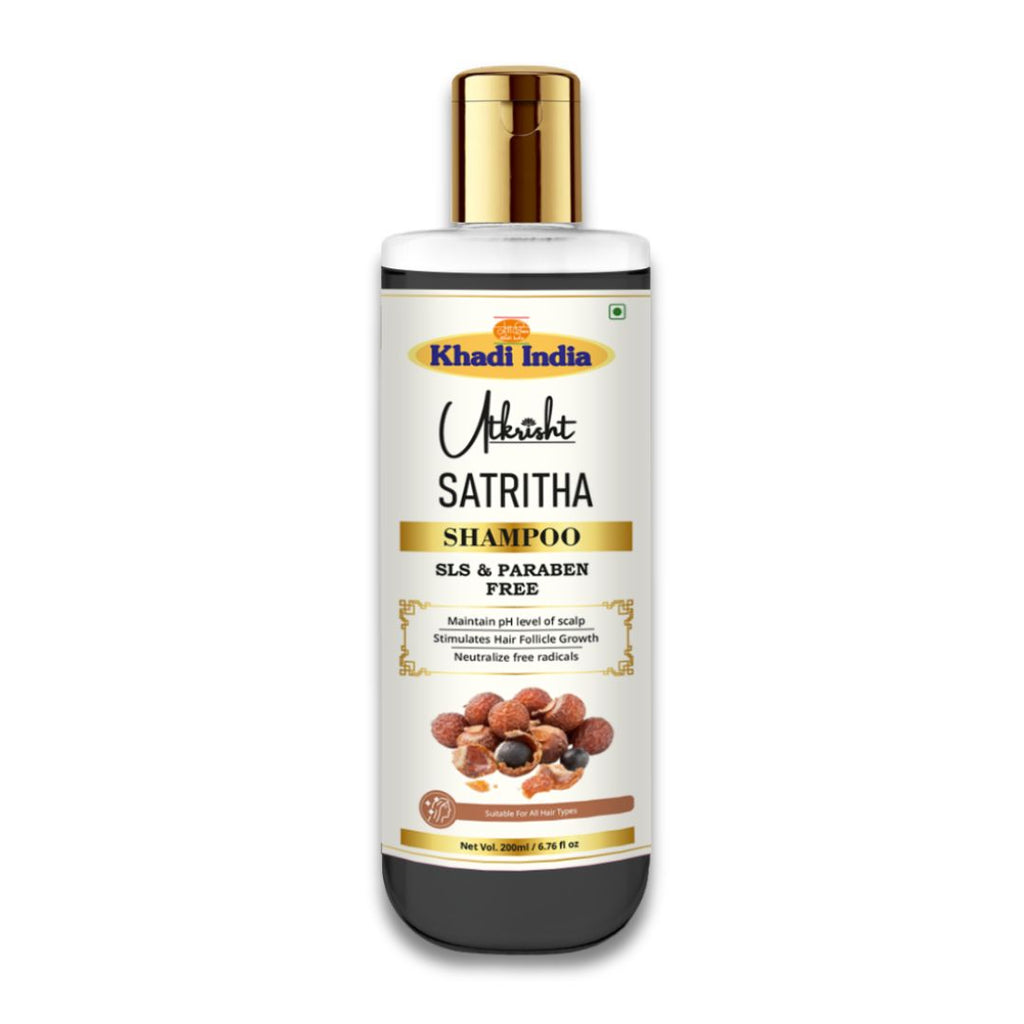 Utkrisht Khadi Satritha Hair Shampoo – Gentle Herbal Care for Healthy, Shiny Hair- 200ml