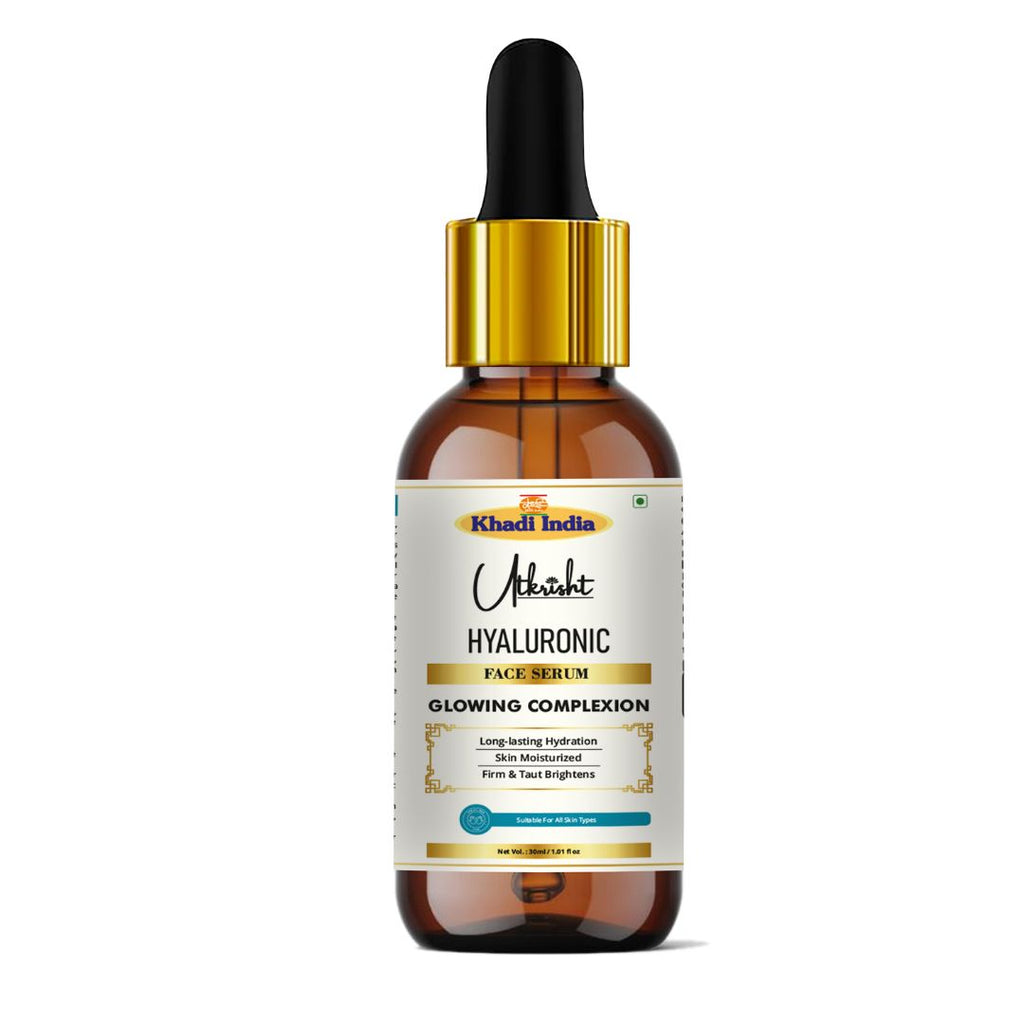 Utkrisht Khadi Hyaluronic Acid Face Serum – Deep Hydration & Skin Plumping Formula (30ml)