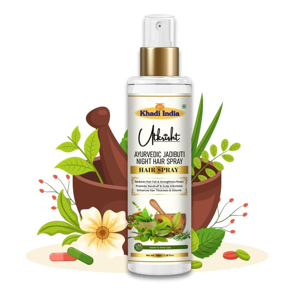 Utkrisht Khadi Ayurvedic Jadibuti Hair Toner – Herbal Scalp & Hair Strengthening Mist with Ancient Roots