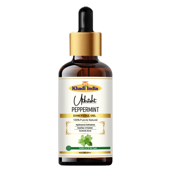 Utkrisht Khadi Peppermint Essential Oil - 100% Pure and Natural - 15ml